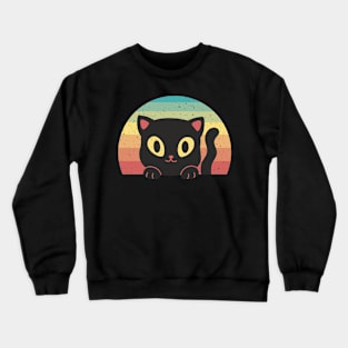 Vintage Sunset Purr Crewneck Sweatshirt